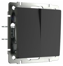 Выключатель двухклавишный с самовозвратом Werkel 4690389192340 W1122408 a062575