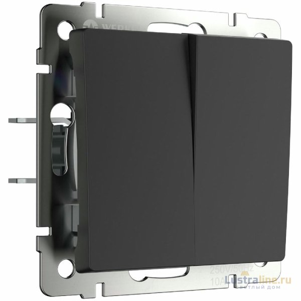 Выключатель двухклавишный с самовозвратом Werkel 4690389192340 W1122408 a062575