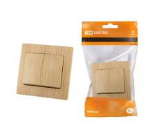 Выключатель двухклавишный Таймыр TDM Electric SQ1814-0202 Выключатель двухклавишный Таймыр TDM Electric SQ1814-0202