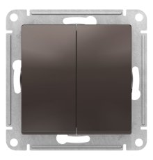 Выключатель двухклавишный Schneider Electric Atlas Design ATN000651