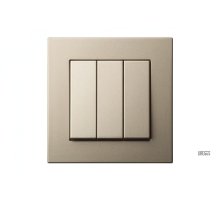 Выключатель трехклавишный Liregus Epsilon 28-302