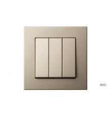 Выключатель трехклавишный Liregus Epsilon 28-302