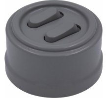 Выключатель двухклавишный Bironi Лизетта B1-222-26-PB