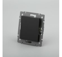 Механизм выключателя одноклавишный проходной Arlight SWT-MKP1-PL-BK-V (250V, 10A) 049872