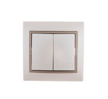 Выключатель двойной Lezard Mira 701-3031-101