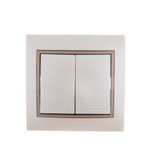 Выключатель двойной Lezard Mira 701-3031-101