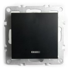 Выключатель 1-клавишный c индикатором Stekker Эрна PSW10-9101-03 49146