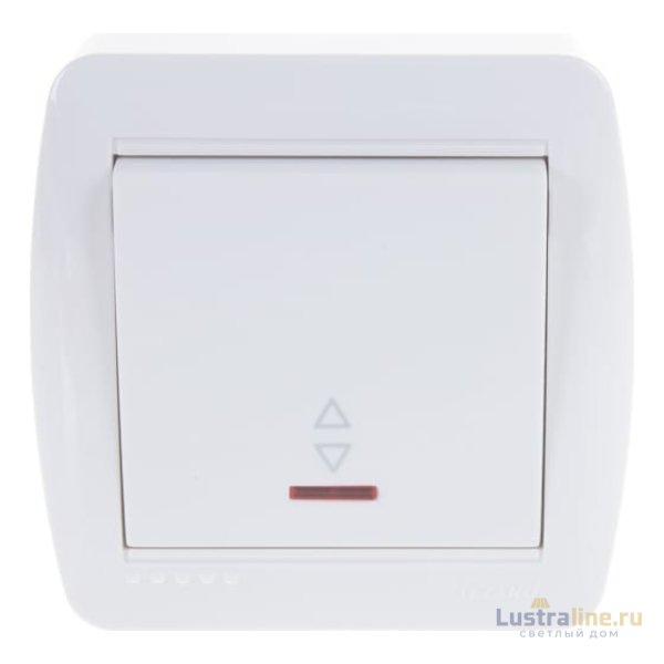 Выключатель проходной с подсветкой Lezard Demet 711-0200-114