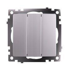 Выключатель трехклавишный Stekker GLS10-7108-03 Катрин 49173