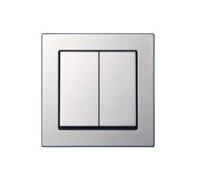 Выключатель двухклавишный Liregus Epsilon 28-173