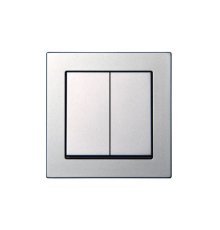 Выключатель двухклавишный Liregus Epsilon 28-173