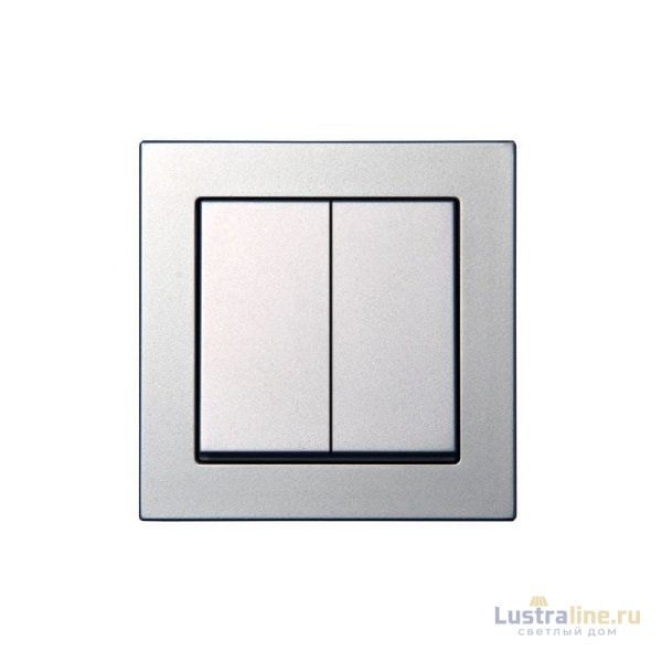 Выключатель двухклавишный Liregus Epsilon 28-173