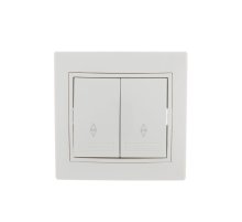 Выключатель проходной двойной Lezard Mira 701-0202-106 Выключатель проходной двойной Lezard Mira 701-0202-106