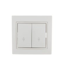 Выключатель проходной двойной Lezard Mira 701-0202-106