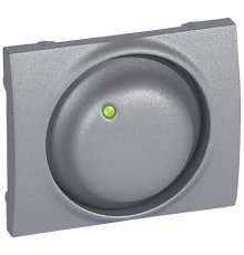 Лицевая панель Legrand Galea Life потенциометра с подсветкой алюминий 771168
