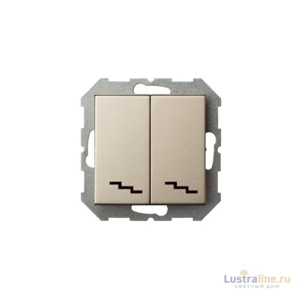 Переключатель двухклавишный Liregus Epsilon 28-304