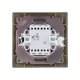 Выключатель двухклавишный с подсветкой Лама TDM Electric SQ1815-0705