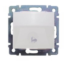 Выключатель кнопочный одноклавишный Legrand Valena Звонок слоновая кость 774116