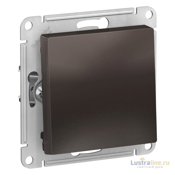 Выключатель 1-клавишный мокко Schneider Electric Atlas Design ATN000611