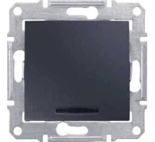 Выключатель одноклавишный с синей подсветкой Schneider Electric Sedna 10A 250V SDN1400170