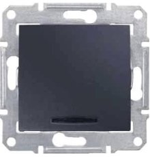 Выключатель одноклавишный с синей подсветкой Schneider Electric Sedna 10A 250V SDN1400170