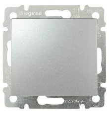 Переключатель одноклавишный промежуточный Legrand Valena 10A 250V алюминий 770107