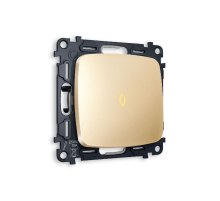Комплект механизма 1-кл выключателя с подсветкой Ambrella Volt Omega MO602010