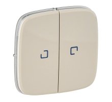 Лицевая панель Legrand Valena Allure выключателя двухклавишного с подсветкой слоновая кость 755226
