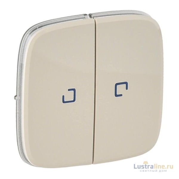 Лицевая панель Legrand Valena Allure выключателя двухклавишного с подсветкой слоновая кость 755226