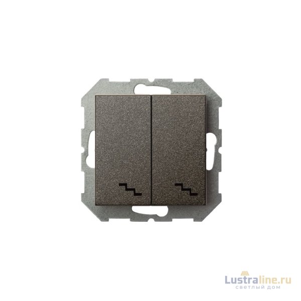 Переключатель двухклавишный Liregus Epsilon 28-109