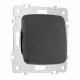 Переключатель одноклавишный перекрестный Arte Milano 205.34-1.black