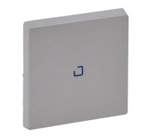 Лицевая панель Legrand Valena Life выключателя одноклавишного с подсветкой алюминий 755102