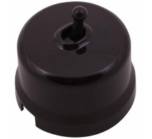 Выключатель одноклавишный тумблерный Bironi Лизетта B1-230-22