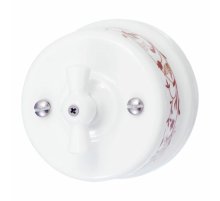 Выключатель одноклавишный проходной Bironi Лизетта B1-201-01-D6/2