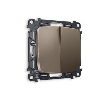 Комплект механизма 2-кл проходного выключателя Ambrella Volt Omega MO633020