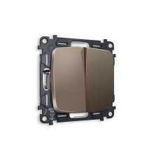 Комплект механизма 2-кл проходного выключателя Ambrella Volt Omega MO633020