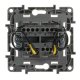 Переключатель двухклавишный Legrand Etika с подсветкой 10A 250V белый 672216