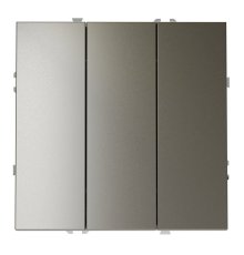 Выключатель трехклавишный Voltum S70 VLS030104