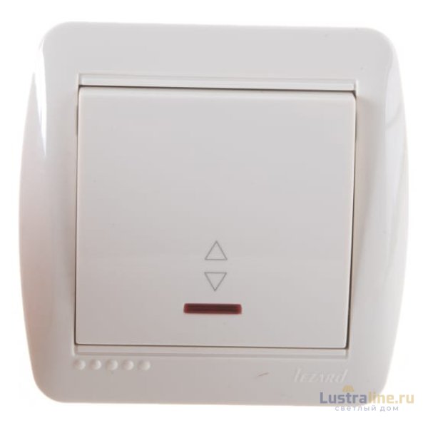 Выключатель проходной с подсветкой Lezard Demet 711-0300-114