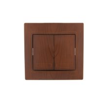 Выключатель двойной Lezard Mira 701-0801-101