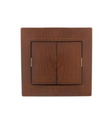 Выключатель двойной Lezard Mira 701-0801-101