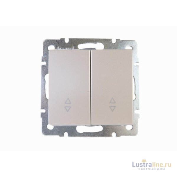 Выключатель проходной двойной Lezard Rain 703-3088-106