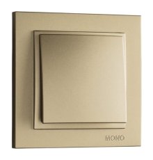 Выключатель одноклавишный Mono Electric Despina 10А 250В титан 102-222225-100