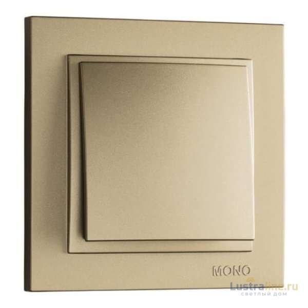 Выключатель одноклавишный Mono Electric Despina 10А 250В титан 102-222225-100