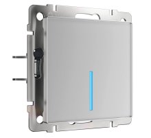 Сенсорный выключатель одноклавишный с функцией Wi-Fi Werkel серебряный W4510606 4690389149825