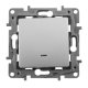 Переключатель одноклавишный Legrand Etika с подсветкой 10A 250V алюминий 672415