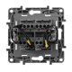 Переключатель двухклавишный Legrand Etika с подсветкой 10A 250V алюминий 672416
