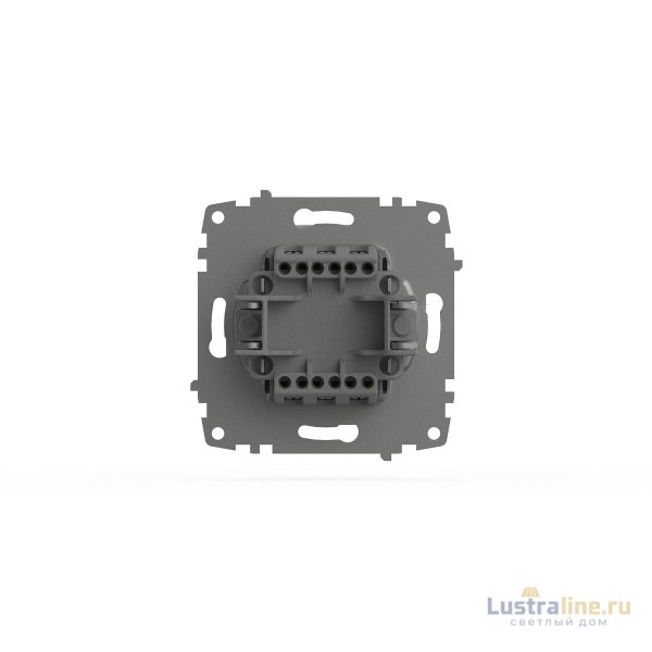 Переключатель двухклавишный проходной ELBI Zena Vega 609-015600-211