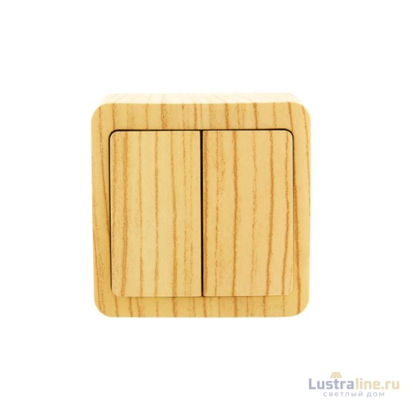 Выключатель двойной Lezard Viola 751-5200-101