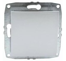 Выключатель одноклавишный перекресный Mono Electric Despina-Larissa 10А 250В серебро 500-002125-112